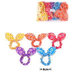 Набір резинок для волосся солоха з принтом ромашки (12031)