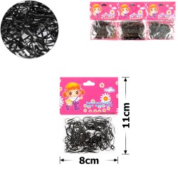 Набір силіконових резинок-тропіканок для афрокосичок тонка нарізка (1313)