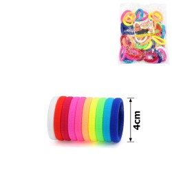 Набор резинок для волос из микрофибры Калуш 4см цветной яркий (13177)