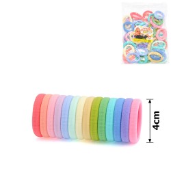 Набір резинок для волосся з мікрофібри Калуш 4см пастельний (14667)