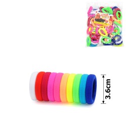 Набір резинок для волосся із мікрофібри Калуш 3.6см кольоровий яскравий (14699)