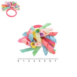 (02-14821) Набір резинок-бантів для волосся з рюшиками