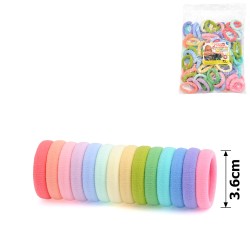 Набор резинок для волос из микрофибры Калуш 3.6см пастельный (14896)