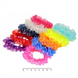 Набор резинок для волос из микрофибры с рюшиками (15214)