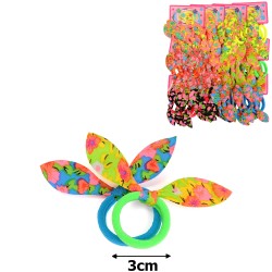 Набір резинок для волосся солоха з принтом квіточки (15298)