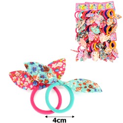 Набір резинок для волосся солоха з принтом квіточки (15303)