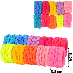 Набір резинок для волосся з мікрофібри жатих широких (15321)