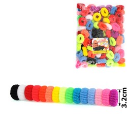 Набор больших махровых резинок для волос Калуш 3.2см (3098) цветной яркий