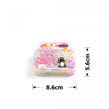 Набір силіконових резинок-тропіканок для афрокосичок в коробці (31431)