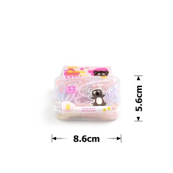 Набір силіконових резинок-тропіканок для афрокосичок в коробці (31432)