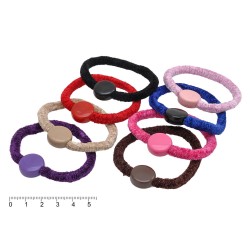 Набір тонких велюрових резинок для волосся (5267)