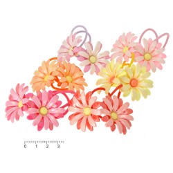 Набор детских тонких резинок для волос с цветком (6442)