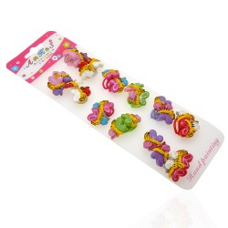 Набір дитячих тонких резинок для волосся Бджілка (708)