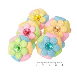 Набір дитячих резинок для волосся з бантиком (7333)