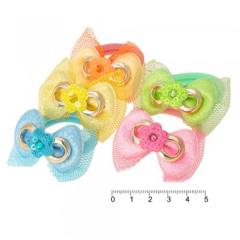 Набір резинок для волосся з бантиком (7335)