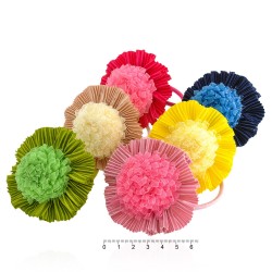 Набір тонких резинок для волосся з бантиком (7348)