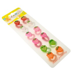 Набір дитячих резинок для волосся Полуниця (754)