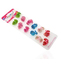 Набор детских тонких резинок для волос Собачка (781)