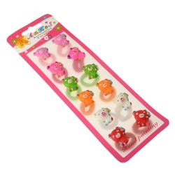 Набір дитячих резинок для волосся Ведмедик (807)