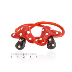 Набір дитячих тонких резинок для волосся Гриб (826)