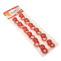 Набор детских резинок для волос Клубника (893)