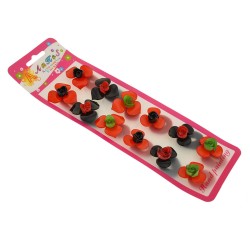 Набір дитячих резинок для волосся із пластиковою квіткою (978)