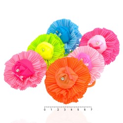 Набор детских резинок для волос с цветком (9795)