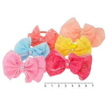 Набір резинок для волосся з бантиком (9817)