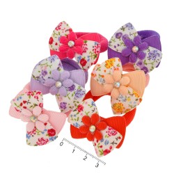 Резинка для волосся мікрофібра з бантиком 9821