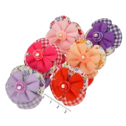 Набор детских резинок для волос с бантиком (9829)