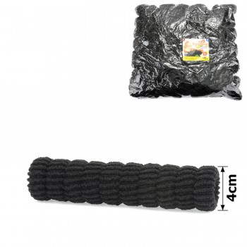 Набор больших махровых резинок для волос Калуш 4см (9985) черный
