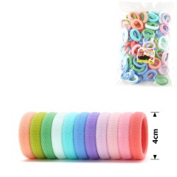 Набір резинок для волосся з мікрофібри Калуш 4см пастельний (16026)