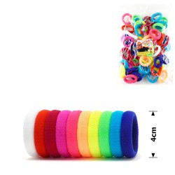 Набір резинок для волосся із мікрофібри Калуш 4см кольоровий яскравий (16027)