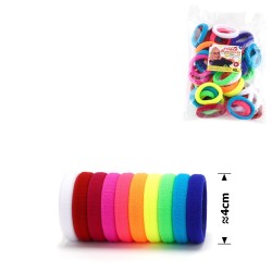 Набір резинок для волосся з мікрофібри Калуш 4.5см кольоровий яскравий (24600)
