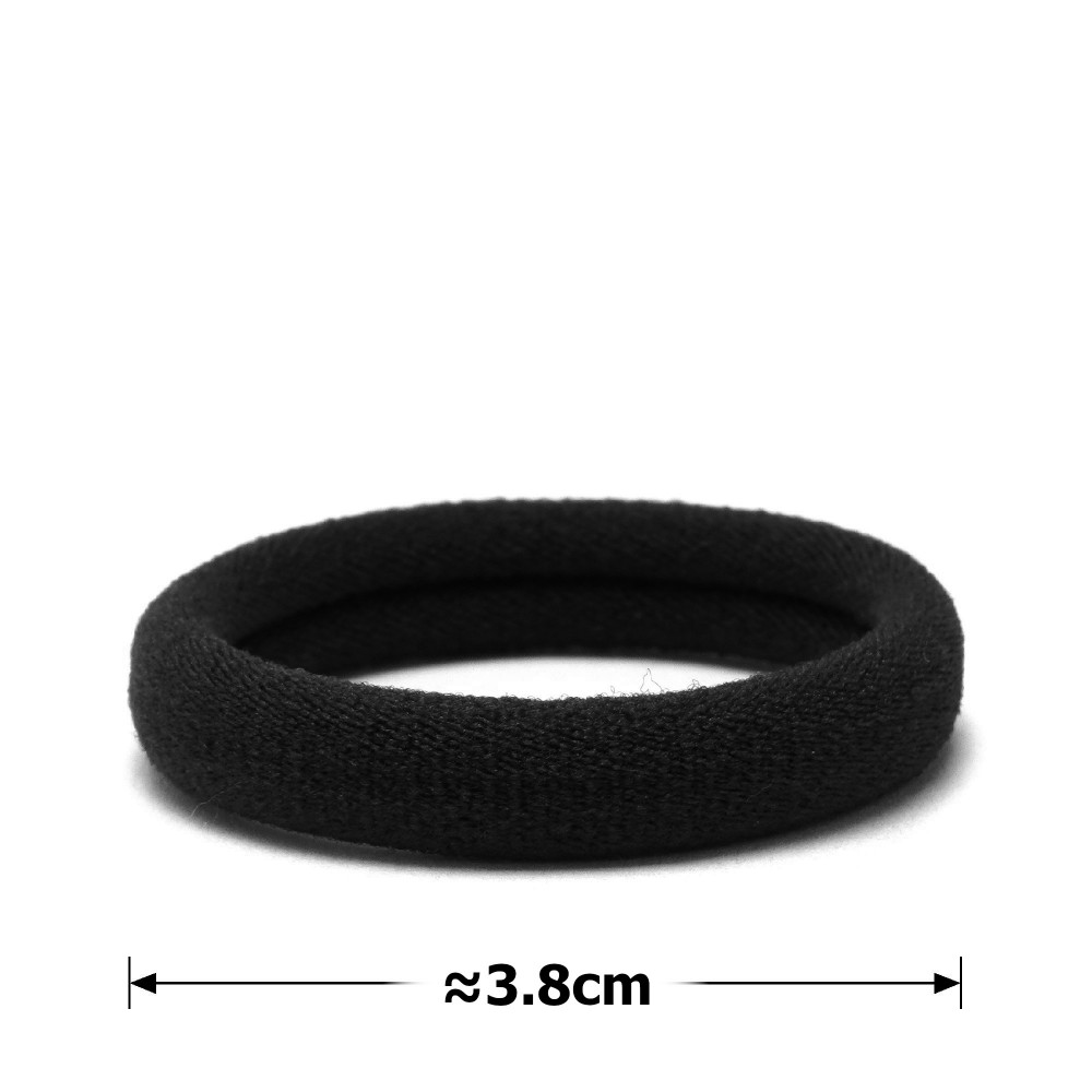 Набір гумок для волосся з мікрофібри Калуш 4см коричневий (30591) 3