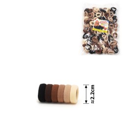 Набор резинок для волос из микрофибры Калуш 2.3см коричневый (30594)