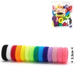 Набір маленьких махрових резинок для волосся Калуш 3.3см (3103) кольоровий