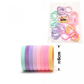 Набір резинок для волосся з мікрофібри Калуш 6см Candy mix (31289)
