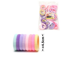 Набір резинок для волосся з мікрофібри Калуш 4.5см Candy mix (31290)