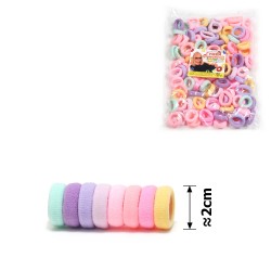 Набір резинок для волосся з мікрофібри Калуш 2см Candy mix (31294)