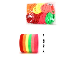 Набор резинок для волос из микрофибры (35-14978) цветной