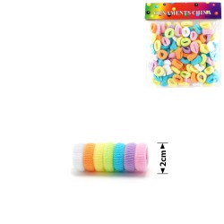 Набір махрових резинок для волосся кольоровий (15712)