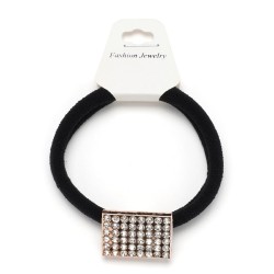  Резинка для волосся мікрофібра з прикрасою (25557)