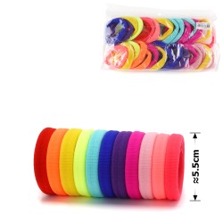 Набір резинок для волосся з мікрофібри (30-25790) кольоровий