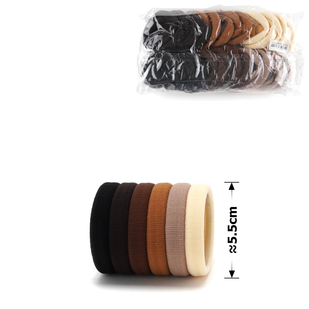 Резинка для волос 25791 микрофибра (кремовые) 1