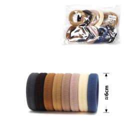 Набор резинок для волос из микрофибры (45-28582) пастельный