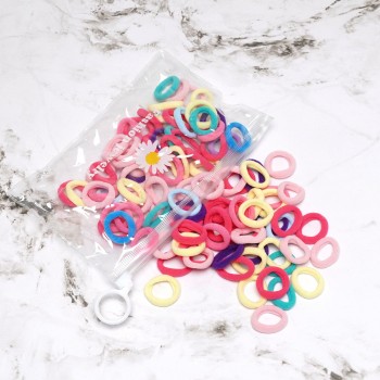 Набор резинок для волос из микрофибры (10-31425) цветной