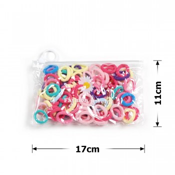 Набір резинок для волосся з мікрофібри (10-31425) кольоровий