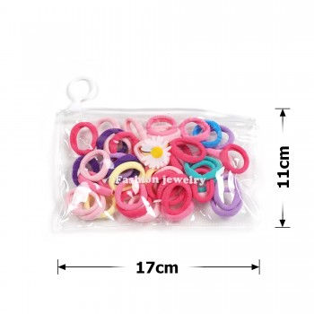 Набір резинок для волосся з мікрофібри (13-31428) кольоровий