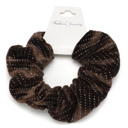  Резинка для волосся велюрова з блискітками (26299)